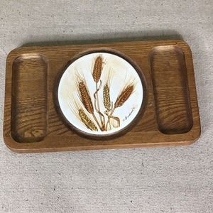 Vintage Goodwood Wood Cheese Cracker Serving tray